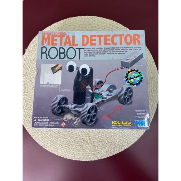 Kidz Lab Remote Control Metal Detector Robot Building Kit 8+ - Picture 1 of 4